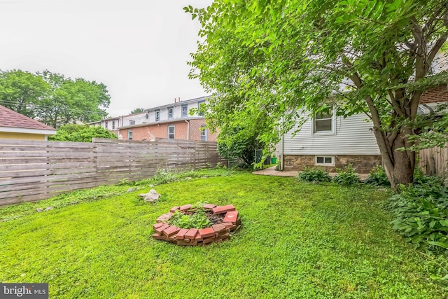 10 W Jefferson St, Media, PA 19063 - fenced backyard featuring an outdoor fire pit
