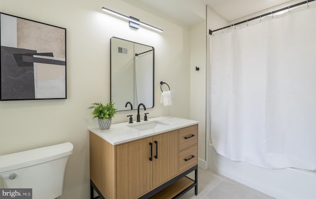 622 Mcclellan St, Philadelphia, PA 19148 - full bath with vanity, shower / bath combo, and tile patterned flooring