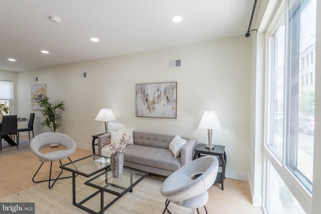 622 Mcclellan St, Philadelphia, PA 19148 - living room with recessed lighting and light wood-type flooring