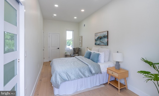 622 Mcclellan St, Philadelphia, PA 19148 - bedroom featuring light wood-style floors and recessed lighting