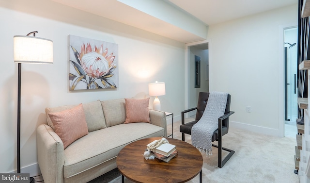 622 Mcclellan St, Philadelphia, PA 19148 - living room featuring light colored carpet and baseboards