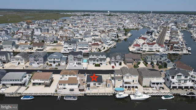 51 Ralph Ln, Manahawkin, NJ 08050 - aerial overview of property's location featuring nearby suburban area and a large body of water