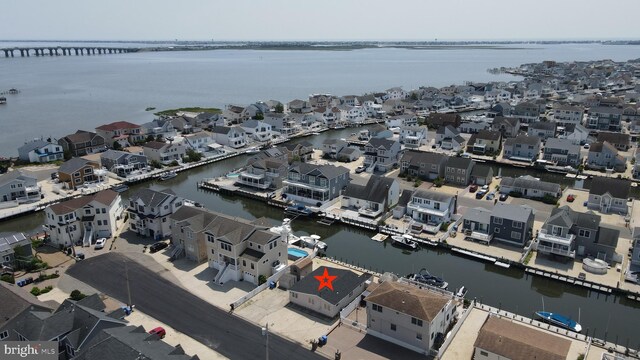 51 Ralph Ln, Manahawkin, NJ 08050 - aerial view of property and surrounding area featuring nearby suburban area and a large body of water