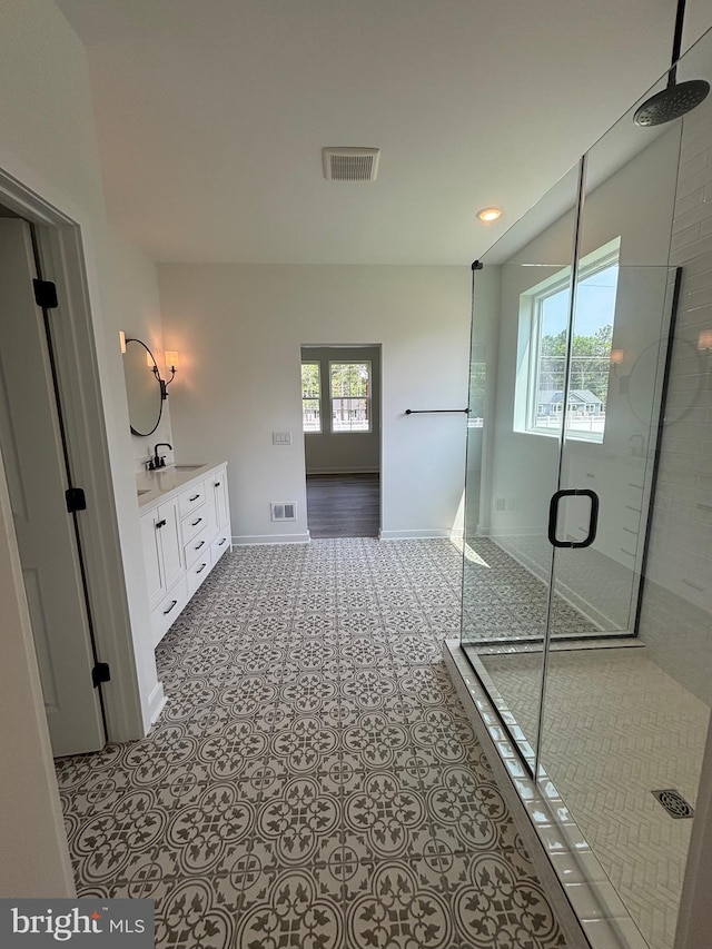 36821 W Old Gate Dr, Georgetown, DE 19947 - full bath with a stall shower and vanity
