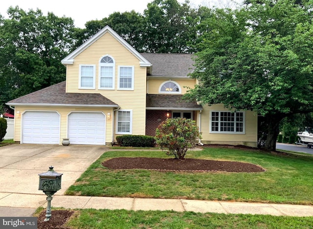 52 Jonquil Way, Sicklerville, NJ 08081 - traditional-style home with driveway, a front lawn, and roof with shingles