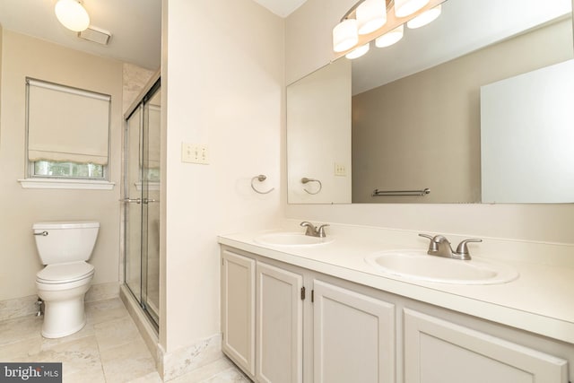 52 Jonquil Way, Sicklerville, NJ 08081 - full bathroom featuring double vanity, a shower stall, and tile patterned floors
