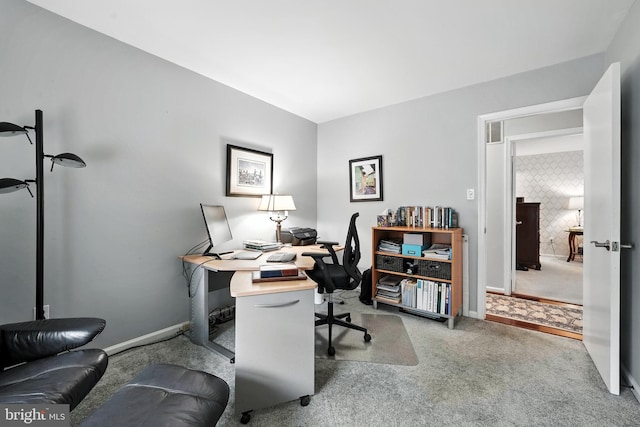 8823 Newport Ct, Springfield, VA 22153 - home office featuring carpet and baseboards