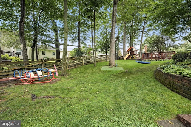 8823 Newport Ct, Springfield, VA 22153 - view of yard with a playground