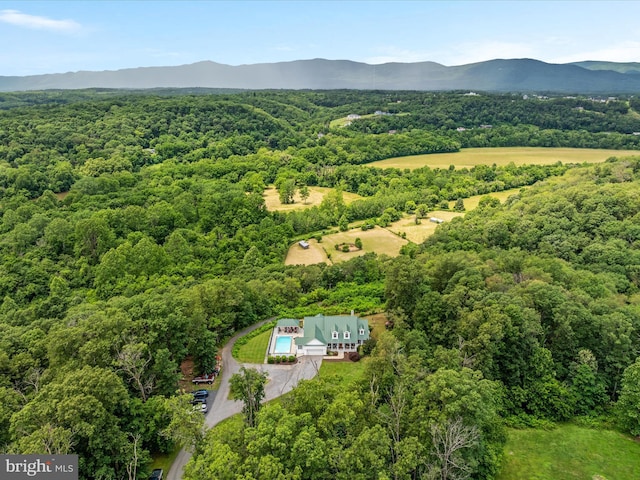 400 Deer Run Cir, Front Royal, VA 22630 - drone / aerial view of a mountainous background