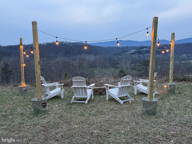 400 Deer Run Cir, Front Royal, VA 22630 - view of yard with a fire pit