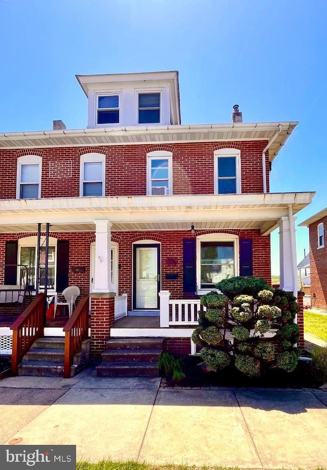 326 W Race, Pottstown, PA 19464 - multi unit property featuring covered porch and brick siding