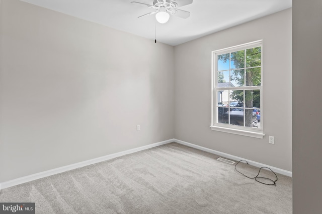 6104 9th St, Chesapeake Beach, MD 20732 - empty room with ceiling fan and carpet