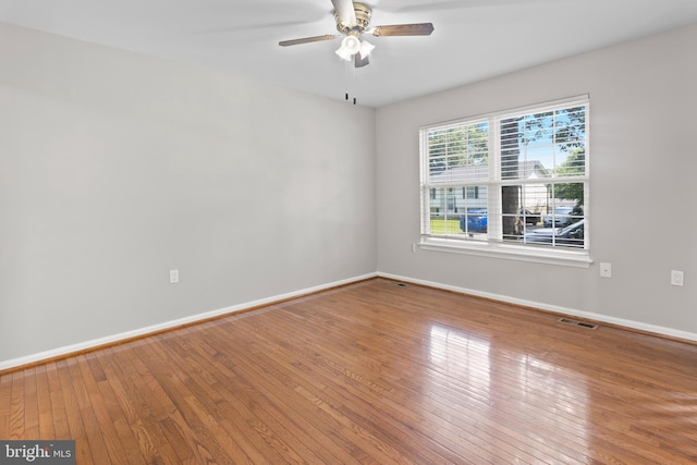 6104 9th St, Chesapeake Beach, MD 20732 - unfurnished room with hardwood / wood-style floors and ceiling fan