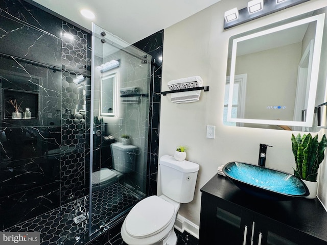 5933 Westridge Ct, Alexandria, VA 22310 - full bath with a stall shower and vanity