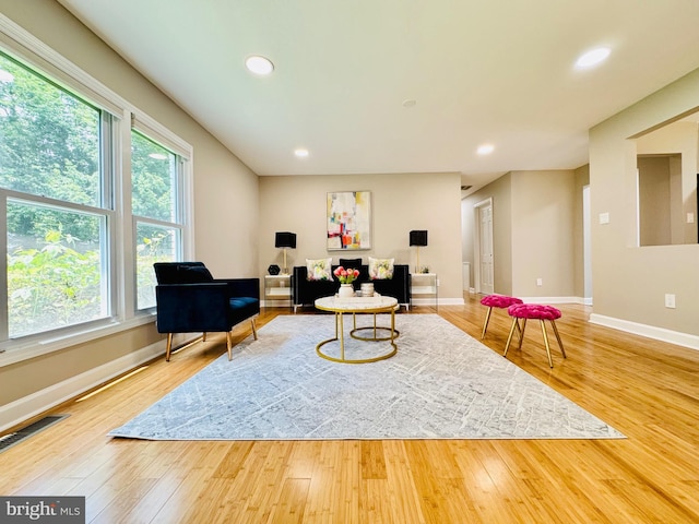 5933 Westridge Ct, Alexandria, VA 22310 - living room with healthy amount of natural light, wood finished floors, and recessed lighting
