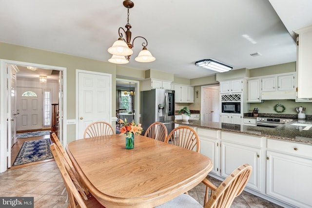 872 The Old Station Ct, Woodbine, MD 21797 - dining room featuring a chandelier