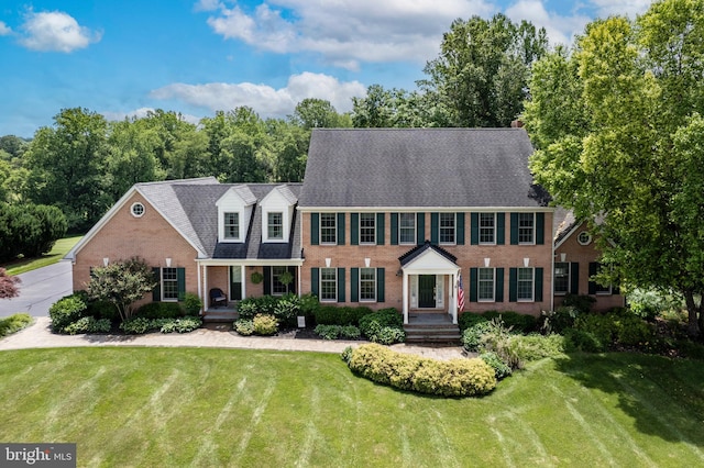 872 The Old Station Ct, Woodbine, MD 21797 - view of front of property featuring brick siding and a front lawn