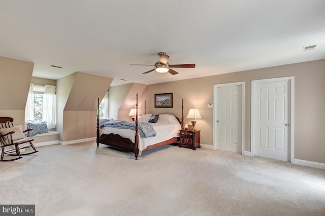 872 The Old Station Ct, Woodbine, MD 21797 - bedroom with light colored carpet and ceiling fan