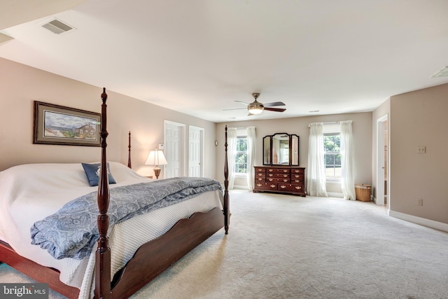 872 The Old Station Ct, Woodbine, MD 21797 - bedroom with light colored carpet and a ceiling fan