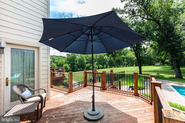 872 The Old Station Ct, Woodbine, MD 21797 - deck featuring view of scattered trees