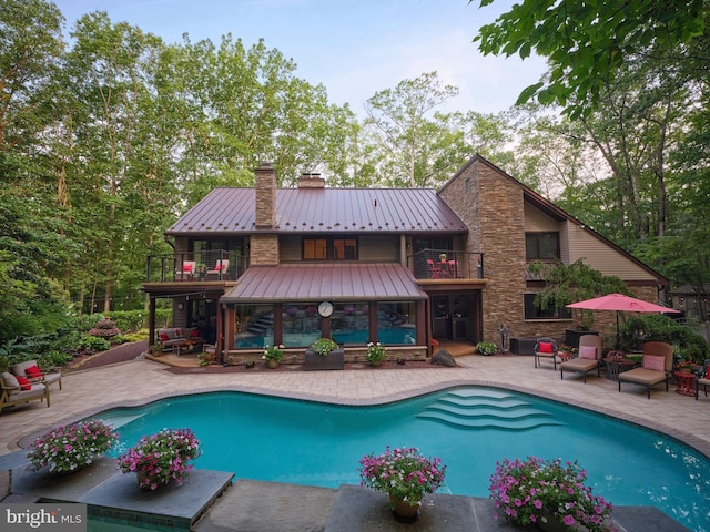 7028 Ely Rd, New Hope, PA 18938 - swimming pool with a patio