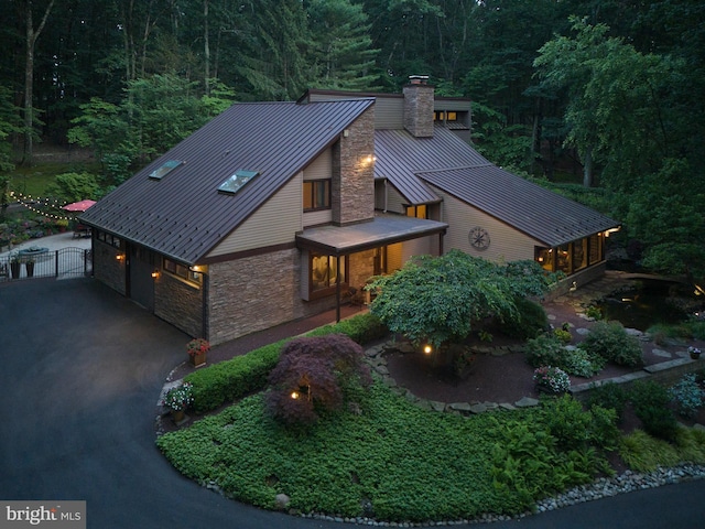 7028 Ely Rd, New Hope, PA 18938 - view of subject property featuring a forest