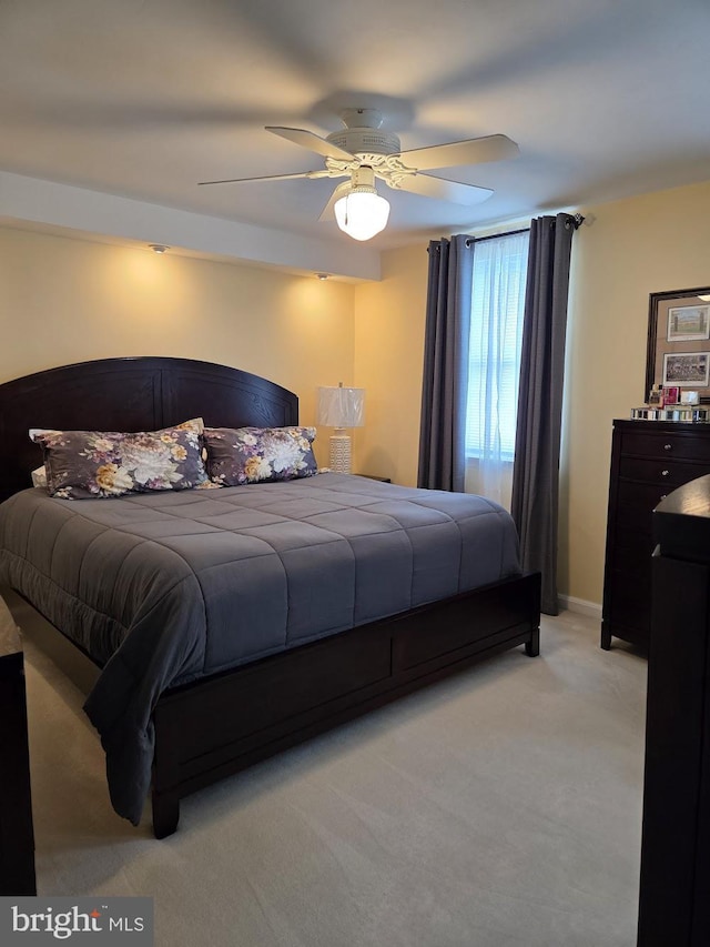 6132 Charles St, Philadelphia, PA 19135 - bedroom featuring light colored carpet and a ceiling fan