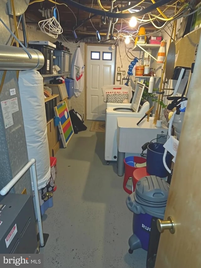 6132 Charles St, Philadelphia, PA 19135 - unfinished basement with heating unit