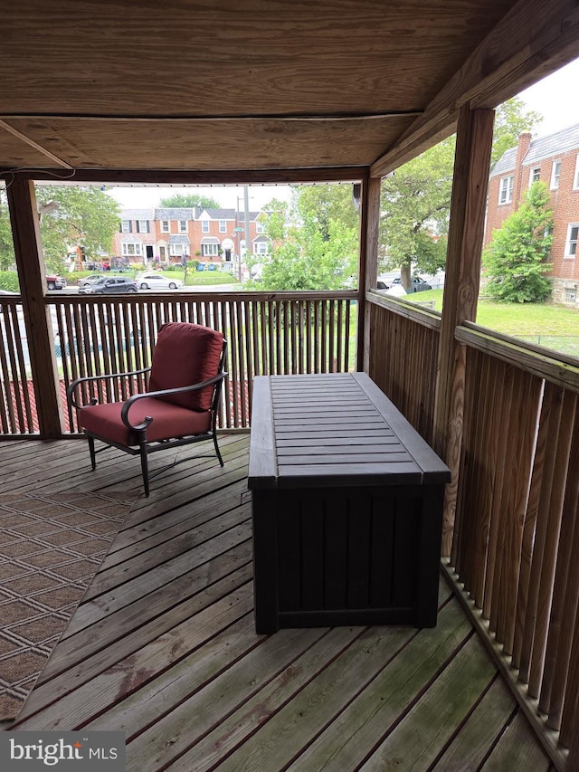 6132 Charles St, Philadelphia, PA 19135 - wooden deck with a residential view