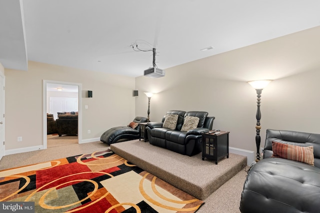 4479 Coachmans Path Ct, Waldorf, MD 20601 - living room featuring light colored carpet and baseboards