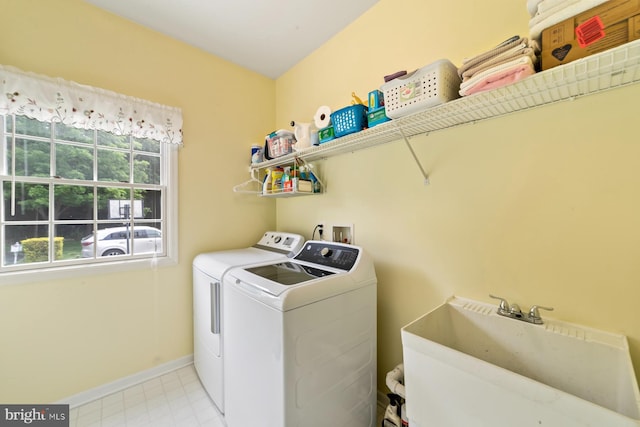 114 Ketterer Ct, Lawrence, NJ 08648 - laundry area with washer and clothes dryer and baseboards