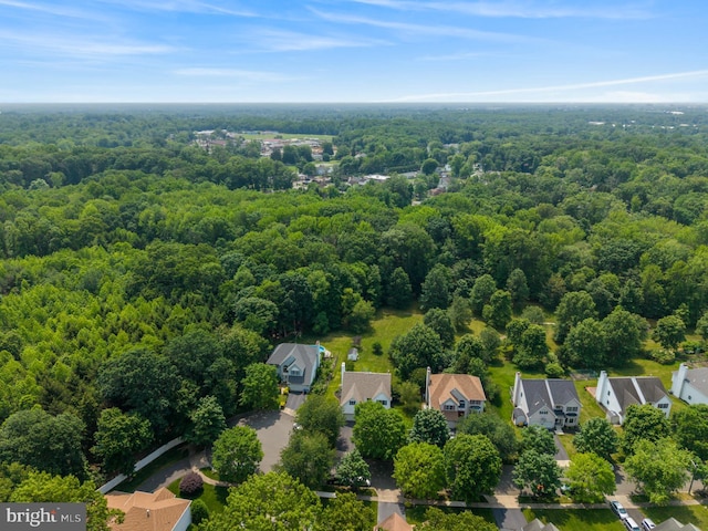 114 Ketterer Ct, Lawrence, NJ 08648 - aerial view of residential area featuring a heavily wooded area