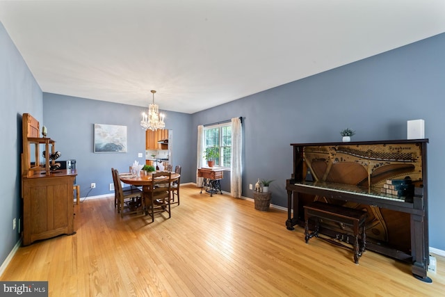114 Ketterer Ct, Lawrence, NJ 08648 - dining room featuring light wood-style floors and a chandelier