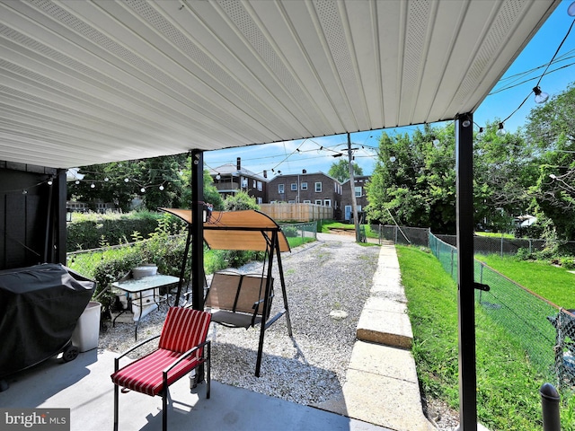332 W Maple St, York, PA 17401 - fenced backyard with a patio area and area for grilling