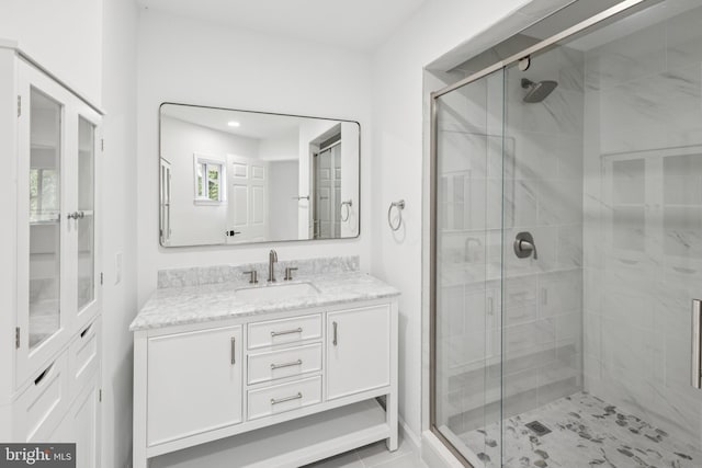 6612 Jacks Ct, Mount Airy, MD 21771 - bathroom featuring vanity and a shower stall