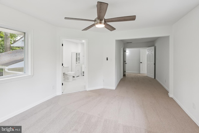 6612 Jacks Ct, Mount Airy, MD 21771 - spare room featuring a ceiling fan and light colored carpet