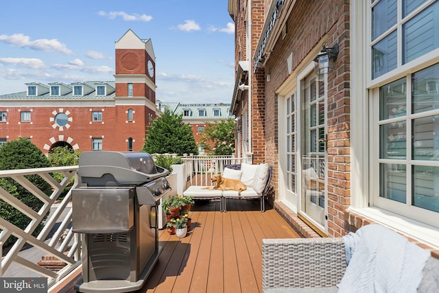 1206 N Pitt St, Alexandria, VA 22314 - deck with a grill