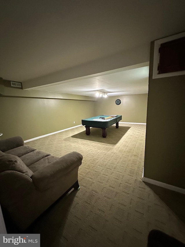 82 Blue Fox Ln, Richboro, PA 18954 - playroom with carpet flooring and billiards