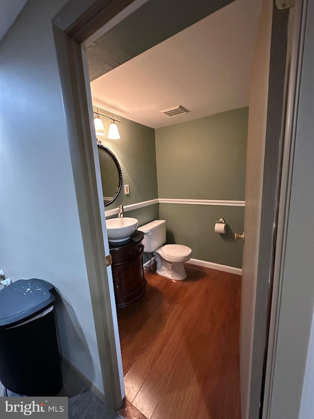 82 Blue Fox Ln, Richboro, PA 18954 - half bathroom featuring wood finished floors and vanity