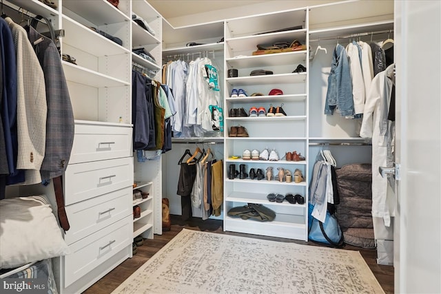 1761 Old Meadow Rd Unit 412, Mclean, VA 22102 - spacious closet with dark wood-style floors