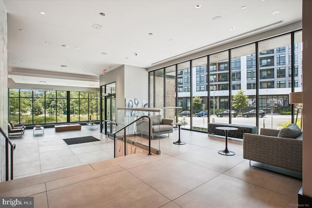 1761 Old Meadow Rd Unit 412, Mclean, VA 22102 - lobby with a wall of windows