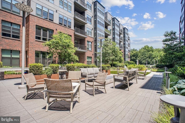 1761 Old Meadow Rd Unit 412, Mclean, VA 22102 - view of patio / terrace featuring outdoor lounge area