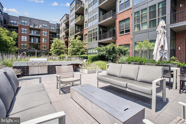 1761 Old Meadow Rd Unit 412, Mclean, VA 22102 - view of patio / terrace featuring an outdoor hangout area and a grill
