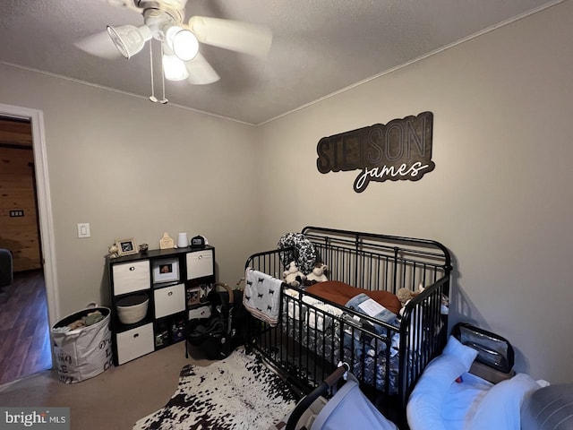 14412 Old Hancock Rd NE, Cumberland, MD 21502 - bedroom featuring ceiling fan, a nursery area, and crown molding