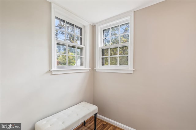 4420 Brandywine St NW, Washington, DC 20016 - living area with baseboards and wood finished floors