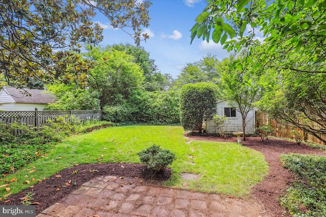 4420 Brandywine St NW, Washington, DC 20016 - fenced backyard with a storage unit