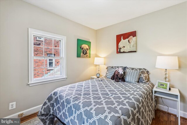4420 Brandywine St NW, Washington, DC 20016 - bedroom with baseboards and wood finished floors