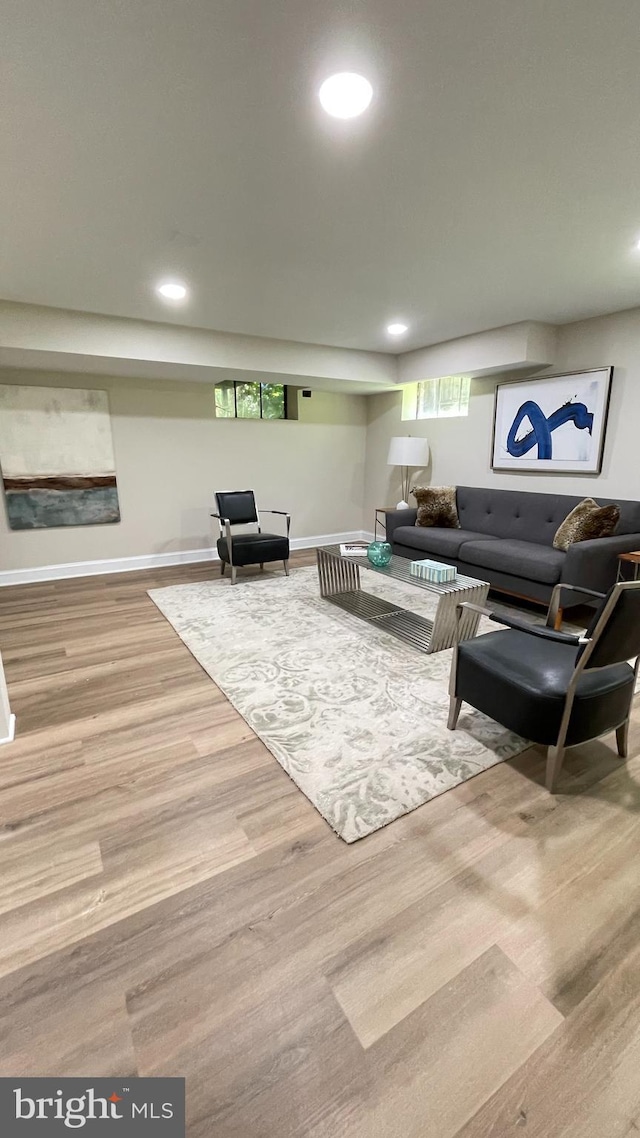 4420 Brandywine St NW, Washington, DC 20016 - living area with wood finished floors and recessed lighting