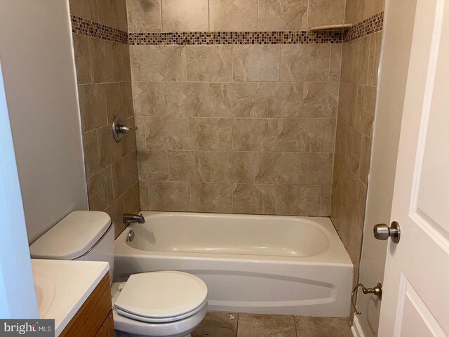 2108 N 17th St, Philadelphia, PA 19121 - full bath with vanity, bathtub / shower combination, and tile patterned flooring