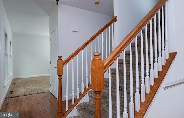 2125 Chatham Way, Harrisburg, PA 17110 - staircase featuring wood-type flooring and baseboards